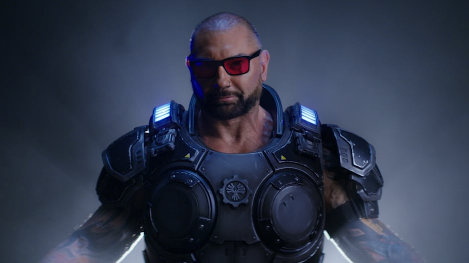 Dave Bautista in a Gears 5 trailer.