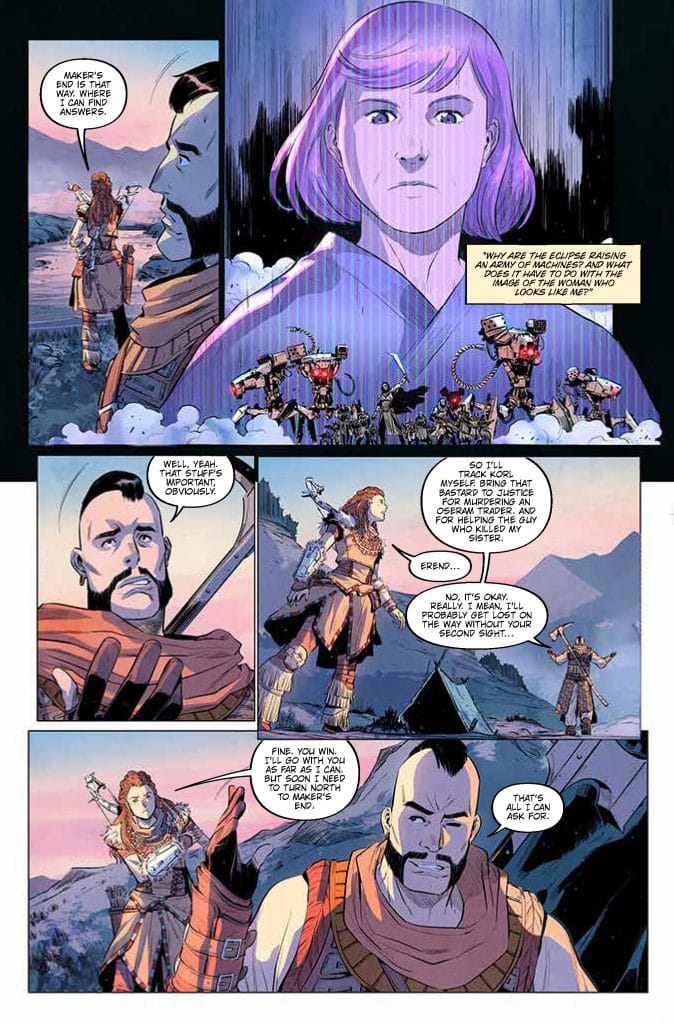 Horizon Zero Dawn: Liberation #1 preview page 1.