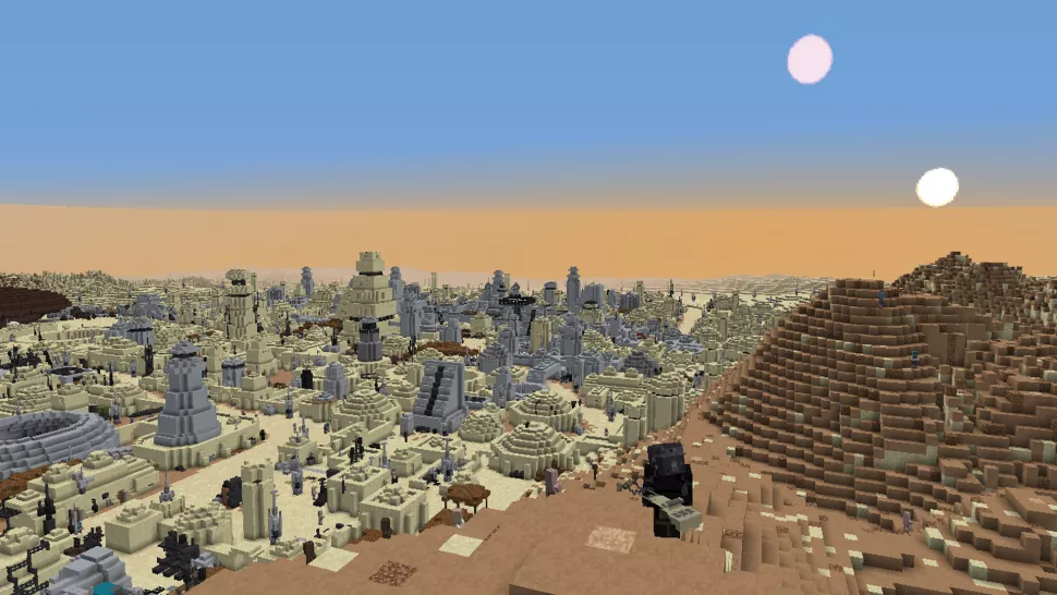 Mos Eisley in "Minecraft" by Aaron Kahn/Vistachess/VC-MC.