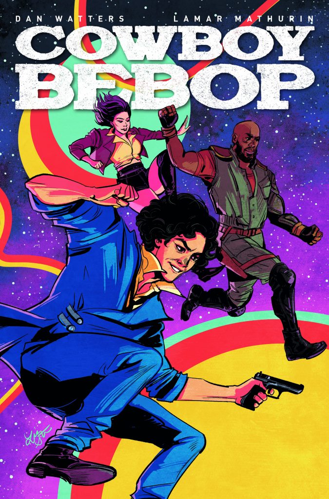 "Cowboy Bebop #3" main cover art by Lisa Sterle.
