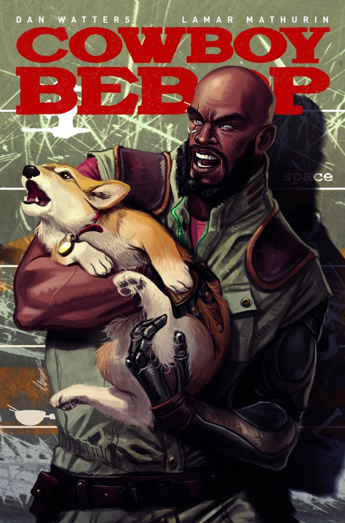 "Cowboy Bebop #3" variant cover B art by Claudia Ianniciello.