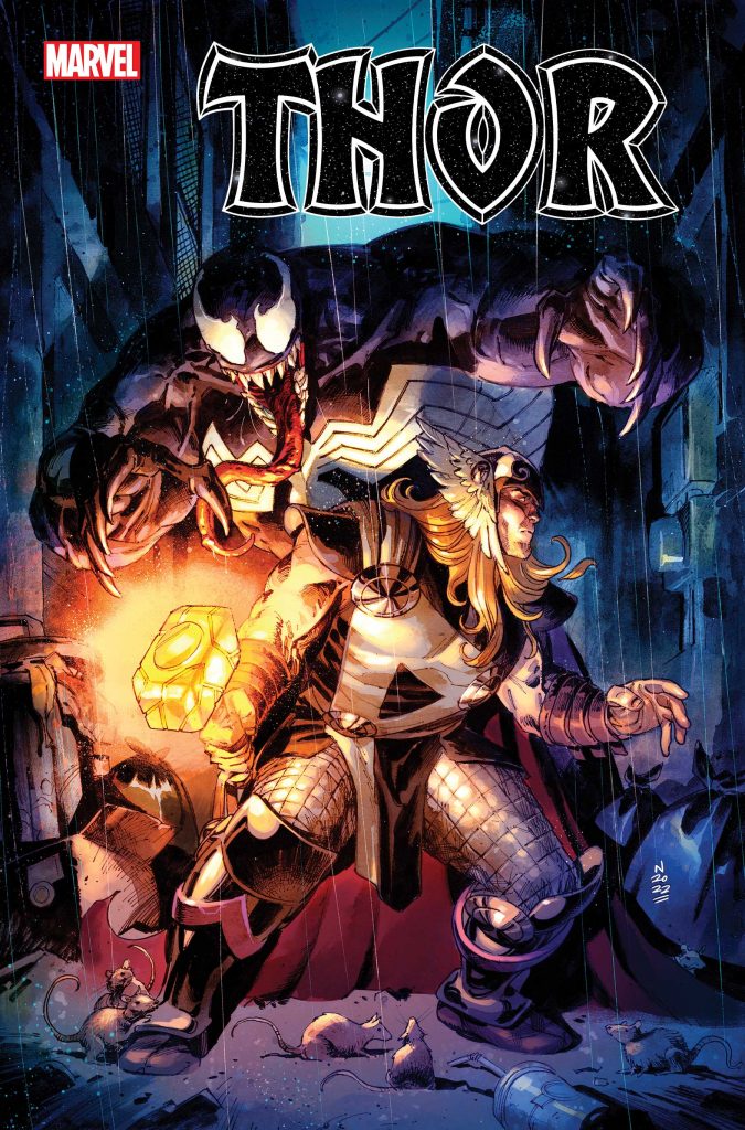 DONNY CATES BRINGS VENOM TO ASGARD FOR A TEAM-UP OF KINGS IN THOR #27!