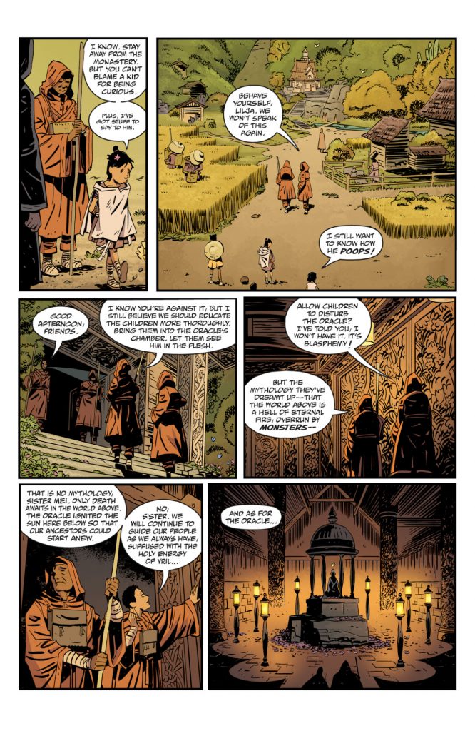 "Frankenstein: New World #1" preview page 4.
