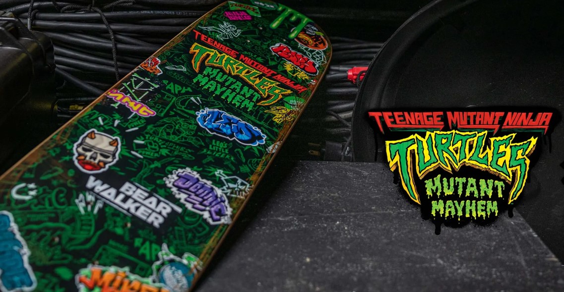 Bear Walker (Skateboard Designer) Teams Up With TMNT: Mutant Mayhem