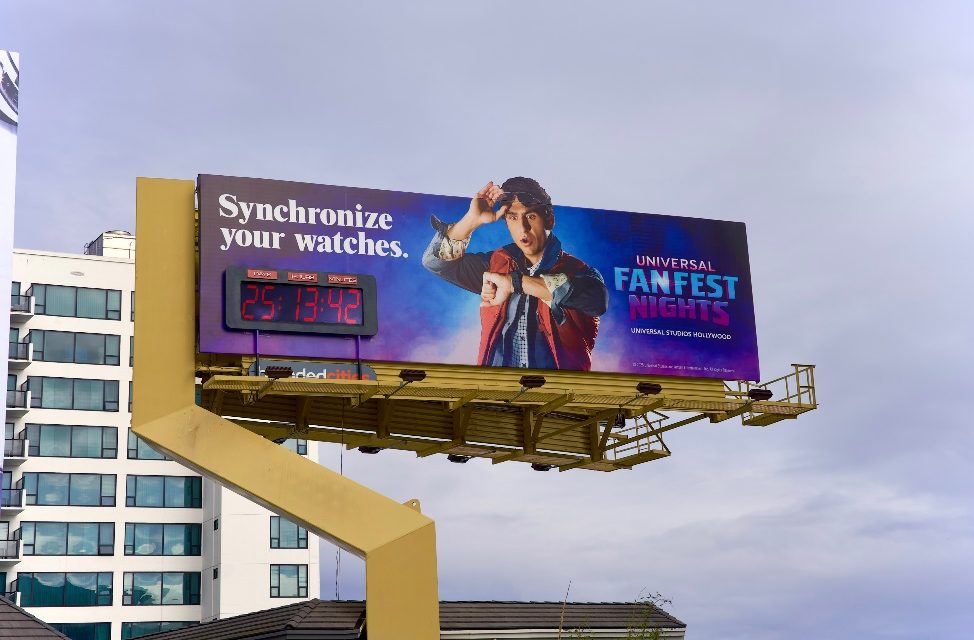 ‘Back To The Future’ Billboard Promoting Universal Fan Fest Nights Takes Fans Back To 1985